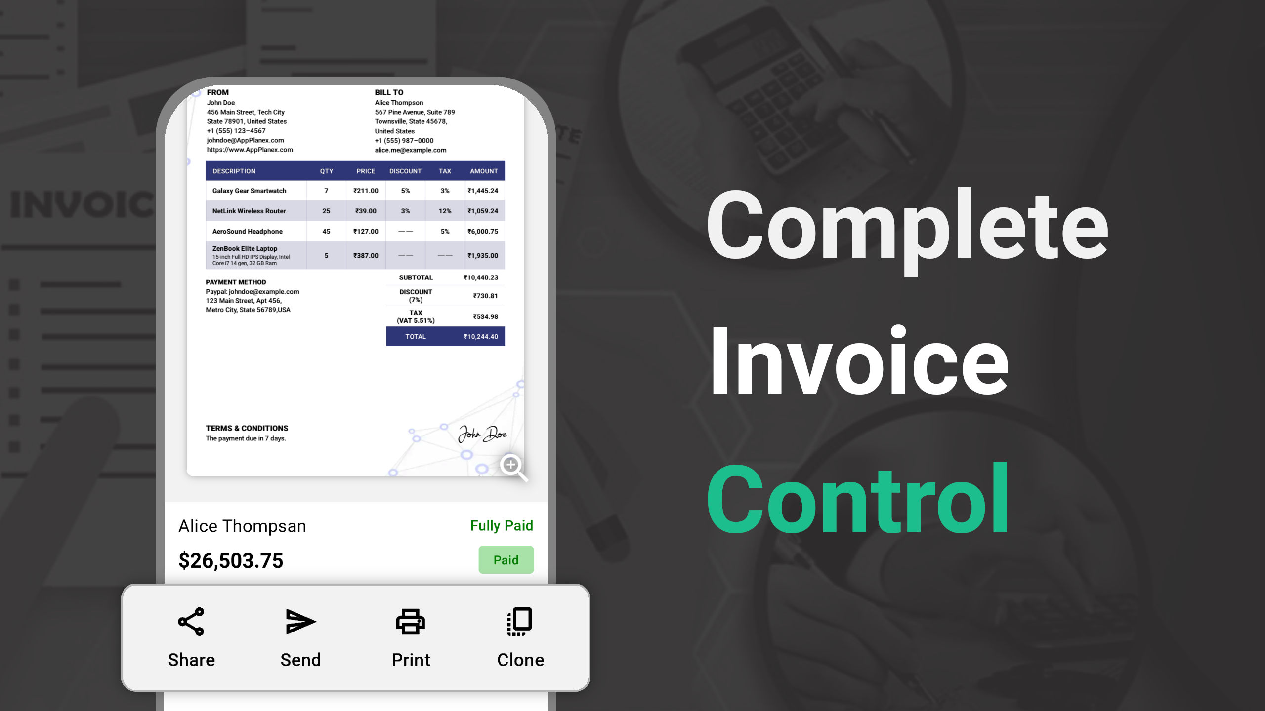 Invoice Maker: Quick & Easy screenshot 3