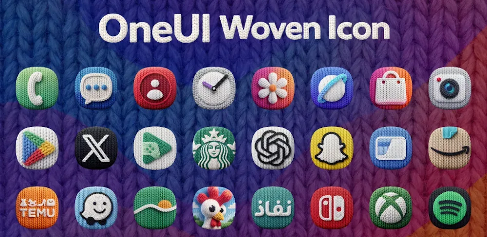 OneUI Woven Icon Pack screenshot 1