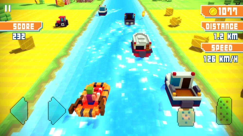 Blocky Highway: Traffic Racing screenshot 3