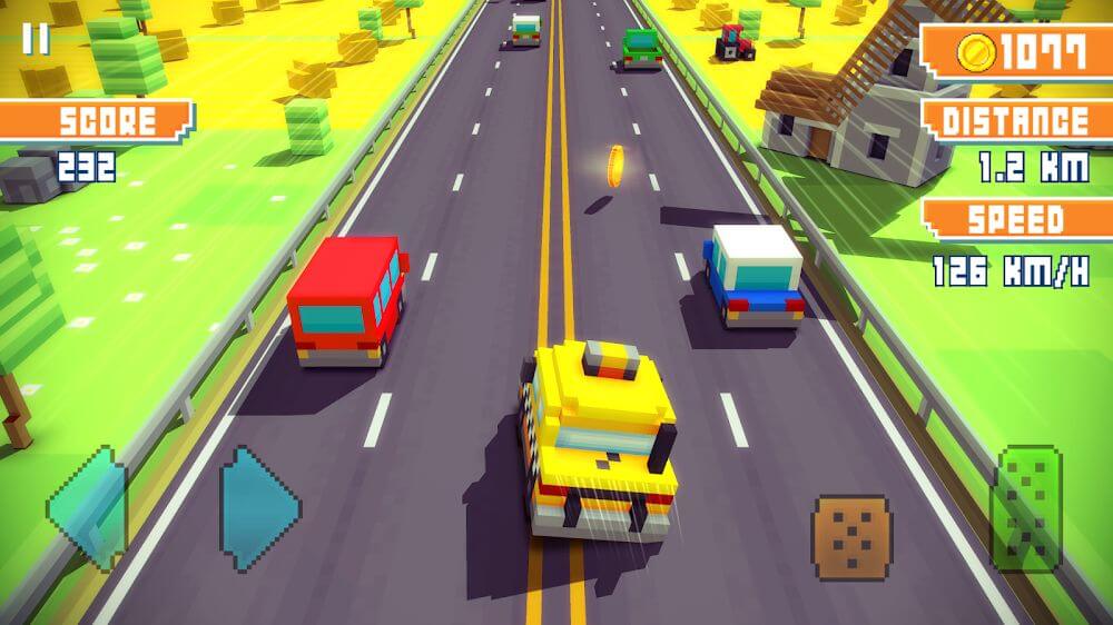 Blocky Highway: Traffic Racing screenshot 6