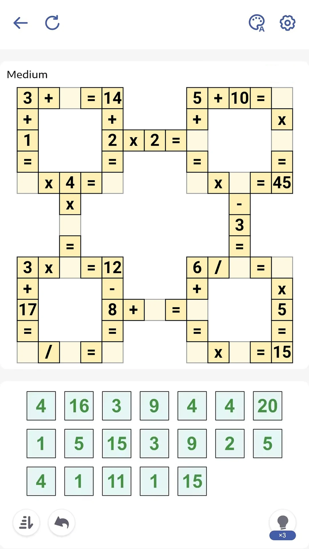 Crossmath - Math Puzzle Games screenshot 2