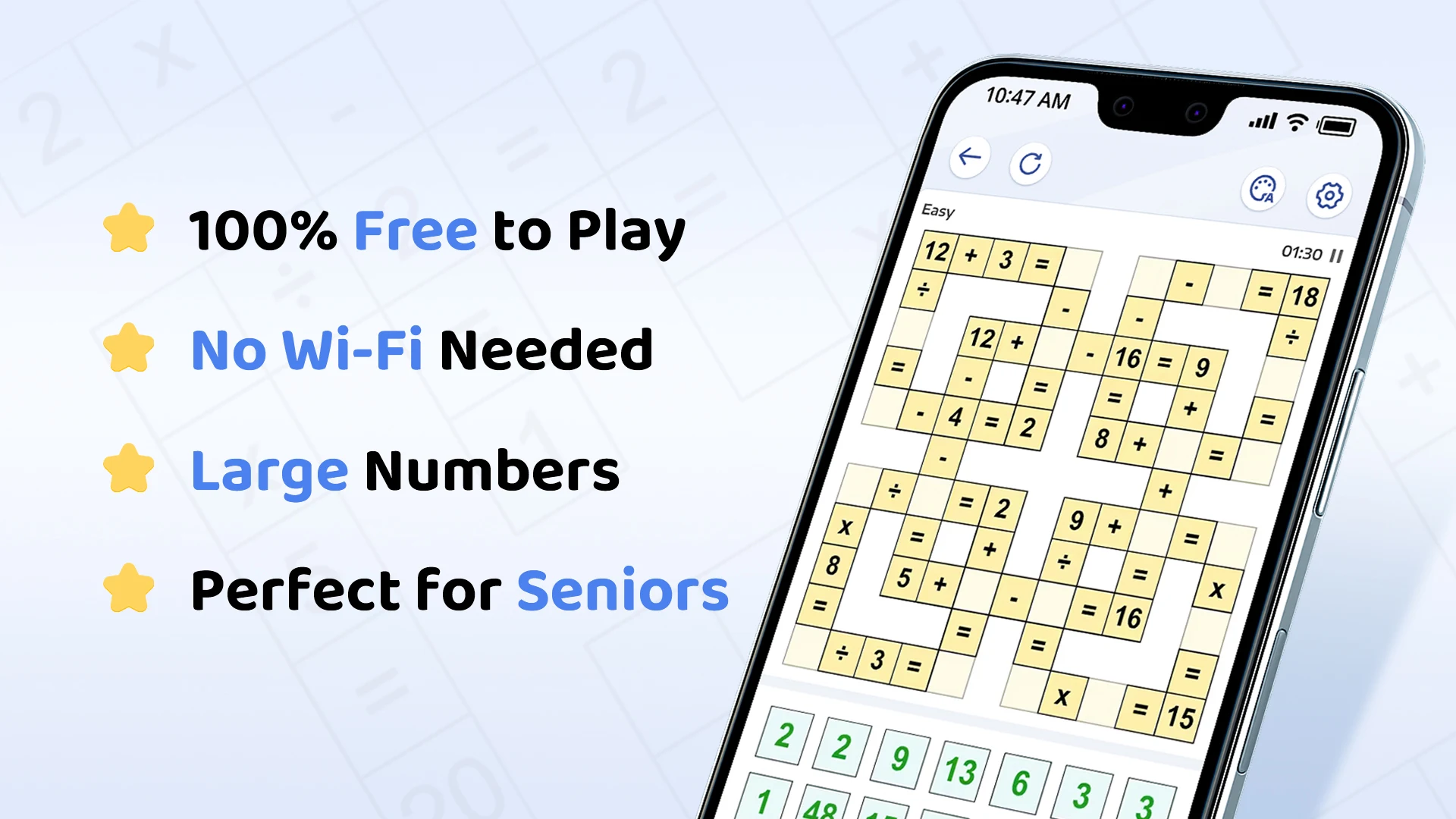 Crossmath - Math Puzzle Games screenshot 1