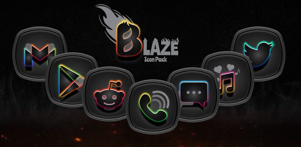 Blaze Dark Icon Pack screenshot 1
