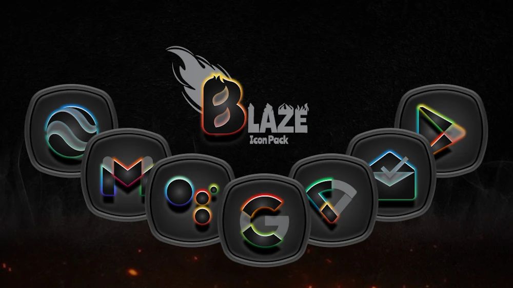 Blaze Dark Icon Pack screenshot 2