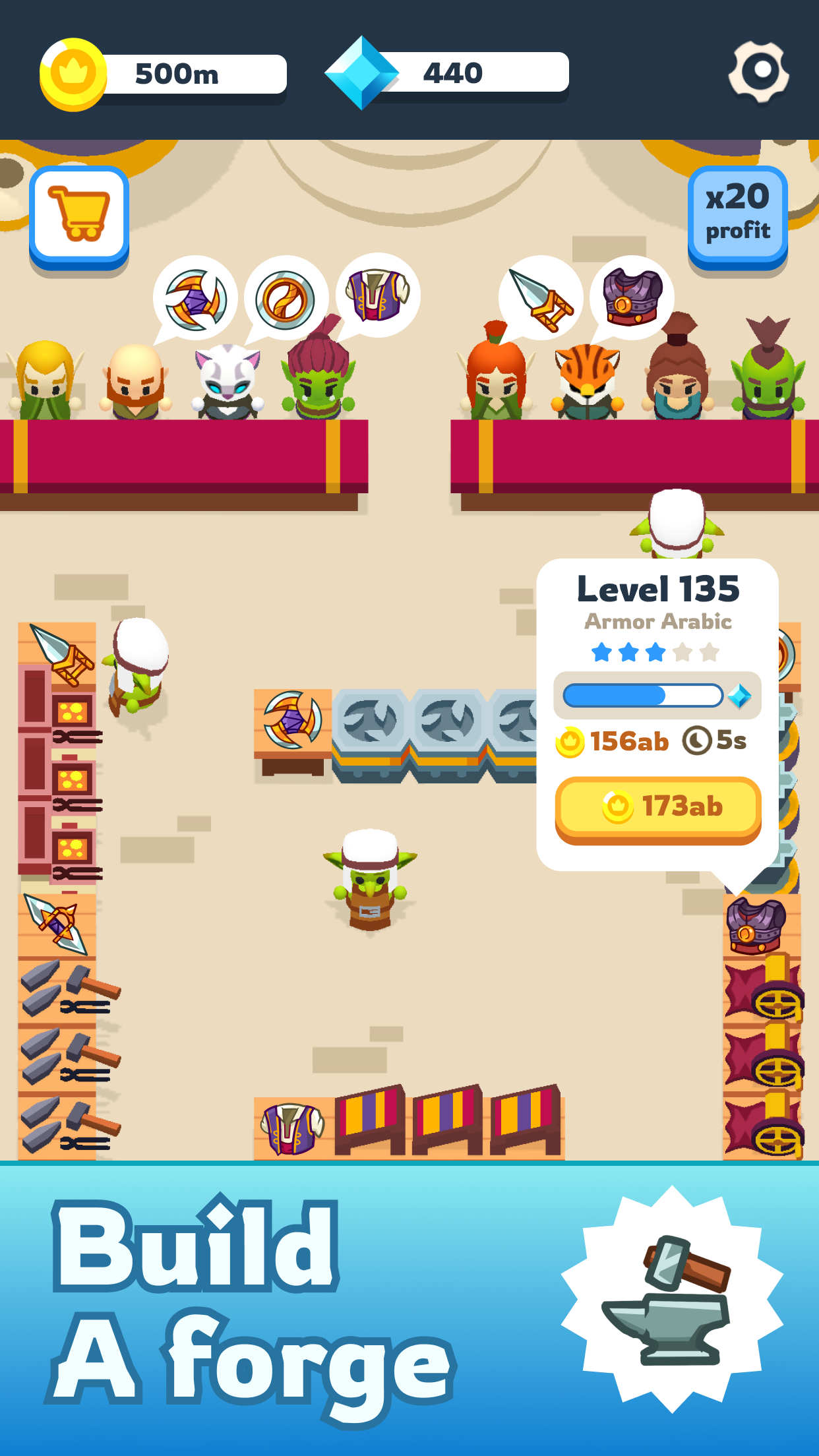Forgeland: idle simulator screenshot 2