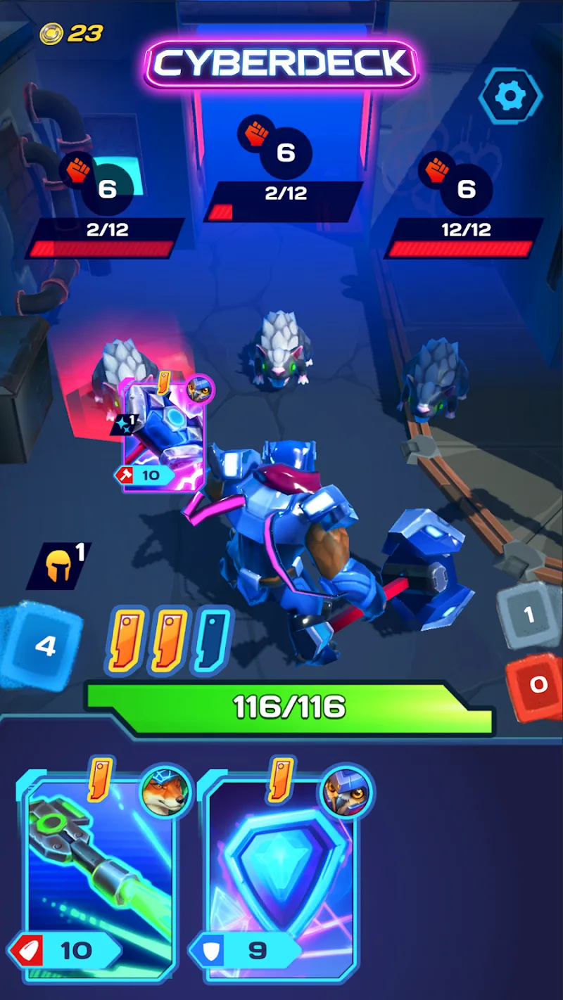 Cyberdeck: RPG Card Battle screenshot 2