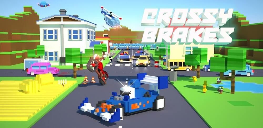 Crossy Brakes: Blocky Road Fun screenshot 1