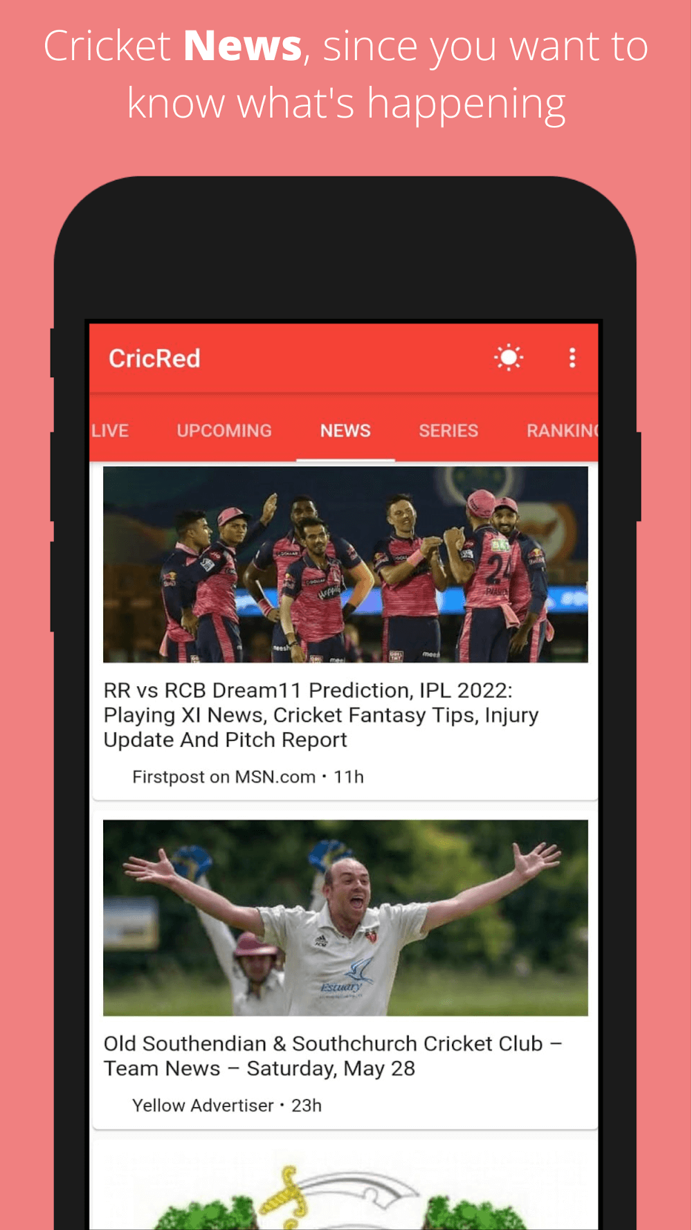 CricRed screenshot 5