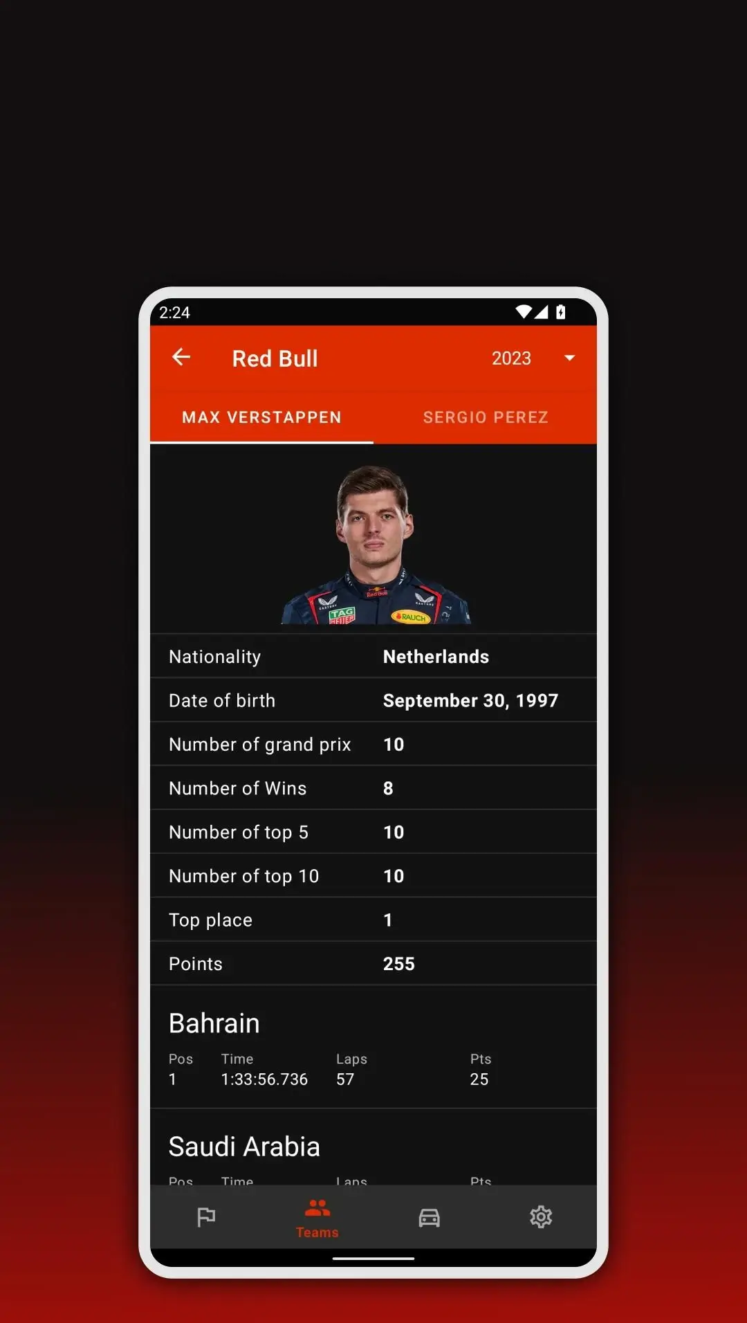 Formula 2026 Calendar screenshot 3