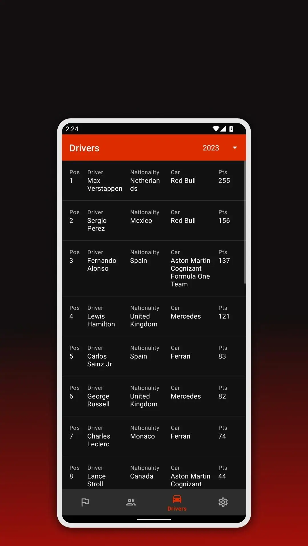 Formula 2026 Calendar screenshot 4
