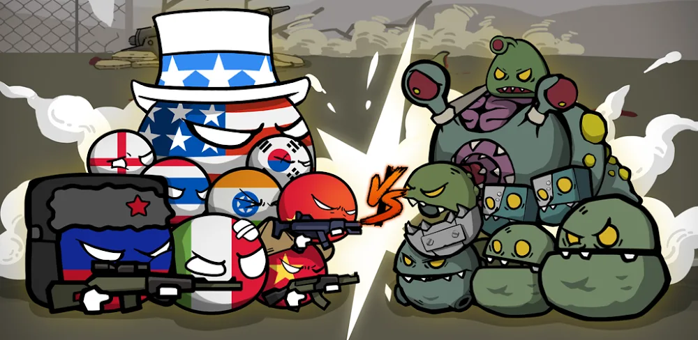 Countryballs - Zombie Attack screenshot 1