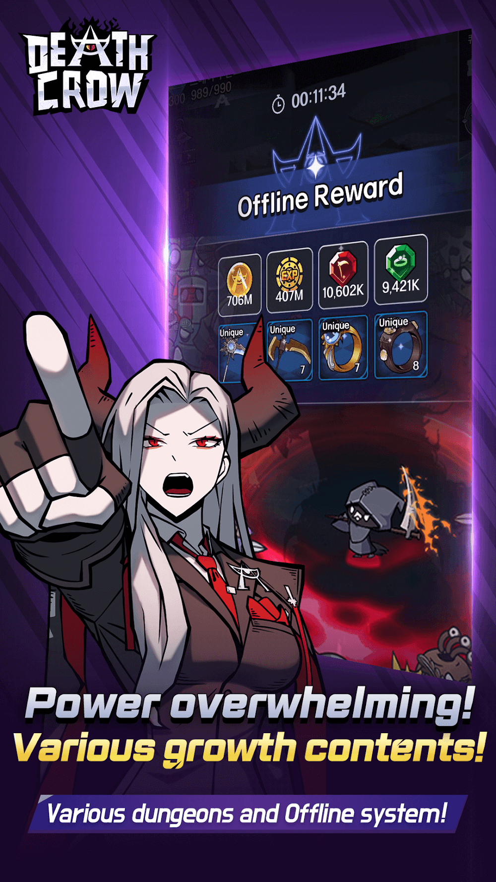 Death Crow: DC Idle RPG screenshot 5
