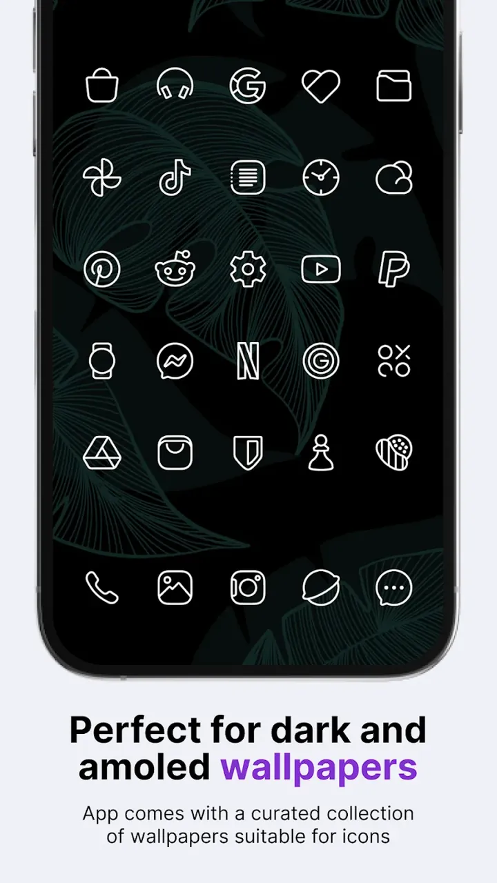 Caelus White: linear icon pack screenshot 3