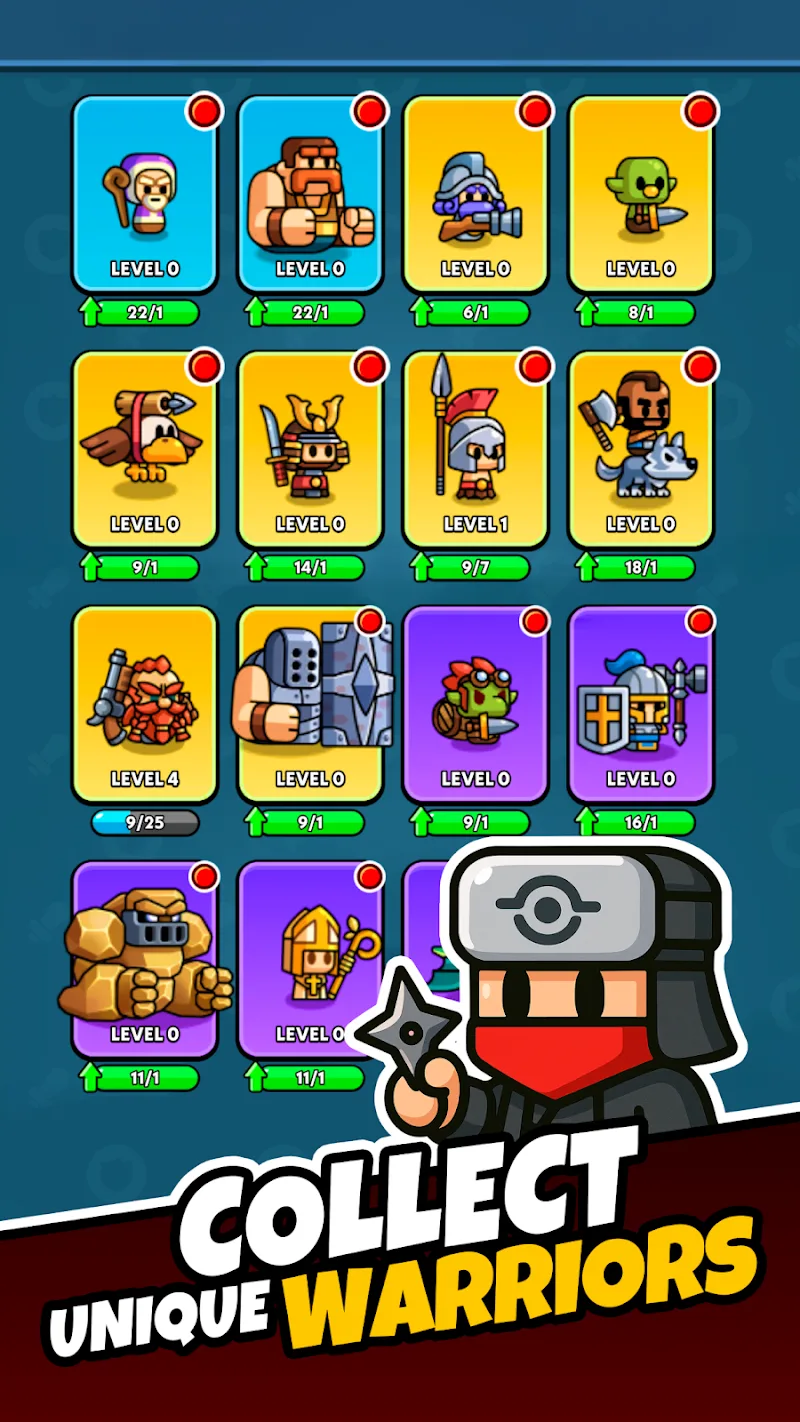 Tiny Warriors Rush - Idle TD screenshot 3
