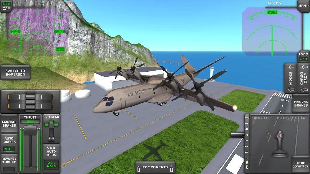 Turboprop Flight Simulator 3D screenshot 5