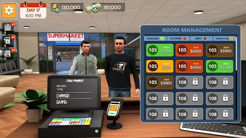 Supermarket & Motel Simulator screenshot 4