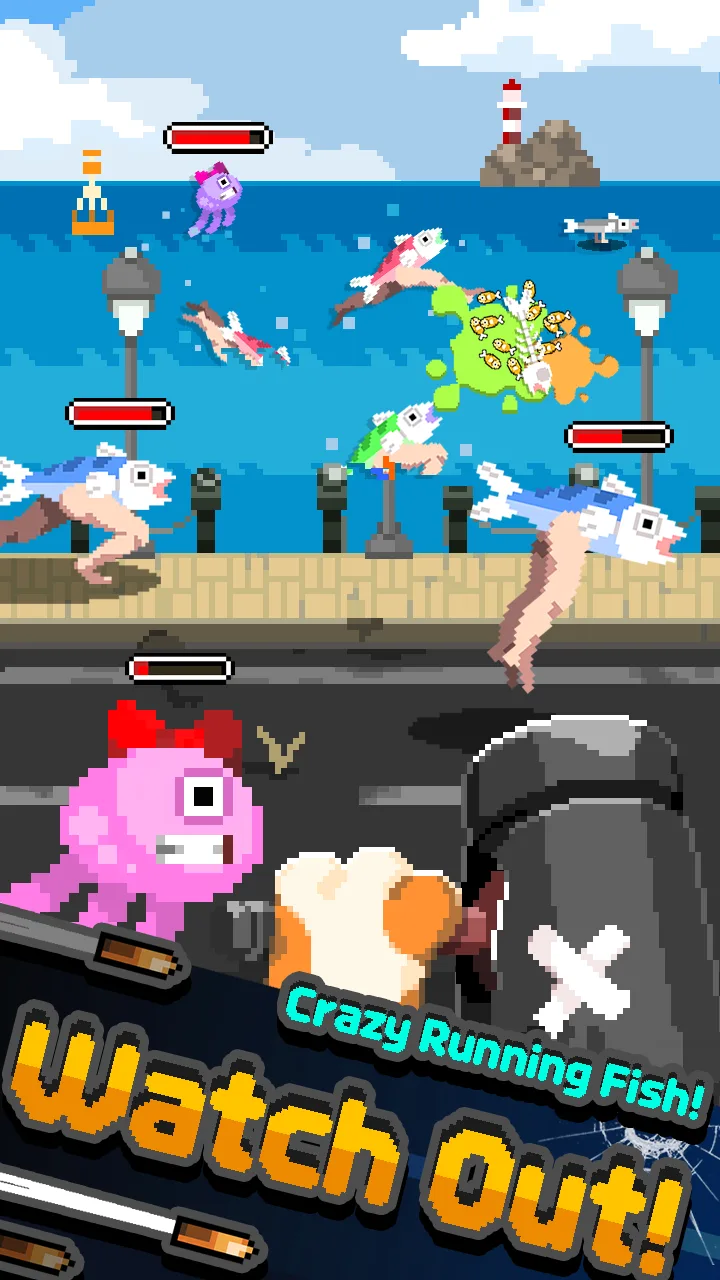 Cat Wick - Crazy Running Fish screenshot 2