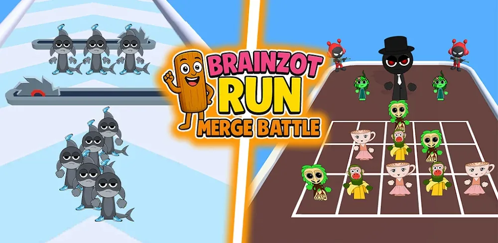 Brainzot Run: Merge Battle screenshot 1