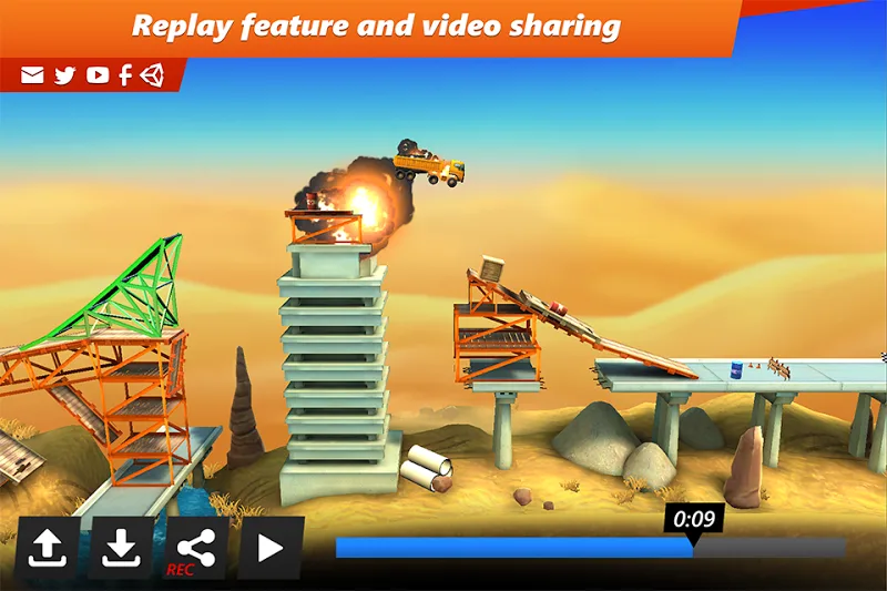 Bridge Constructor Stunts screenshot 5