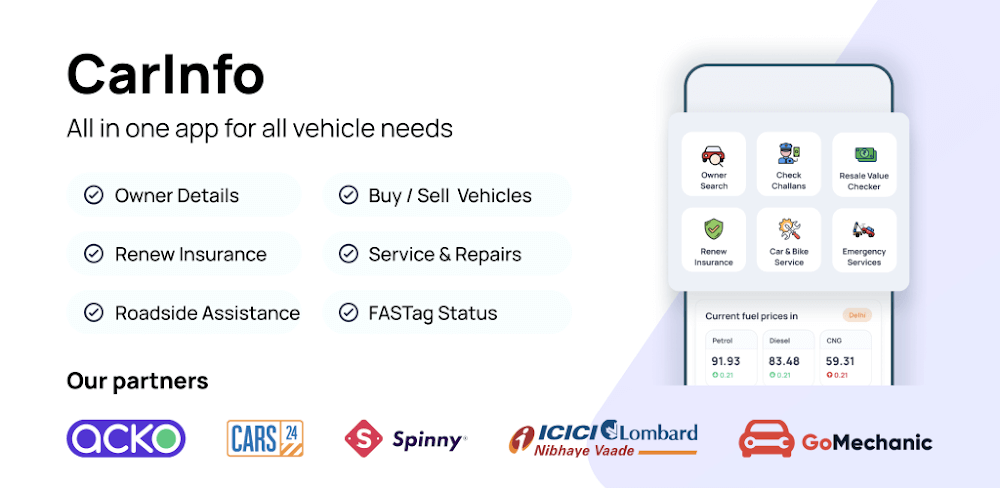 RTO Vehicle Information interface preview 1