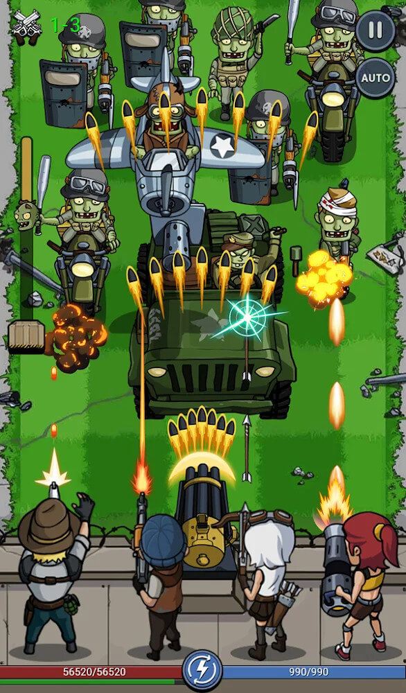 Zombie War Idle screenshot 2