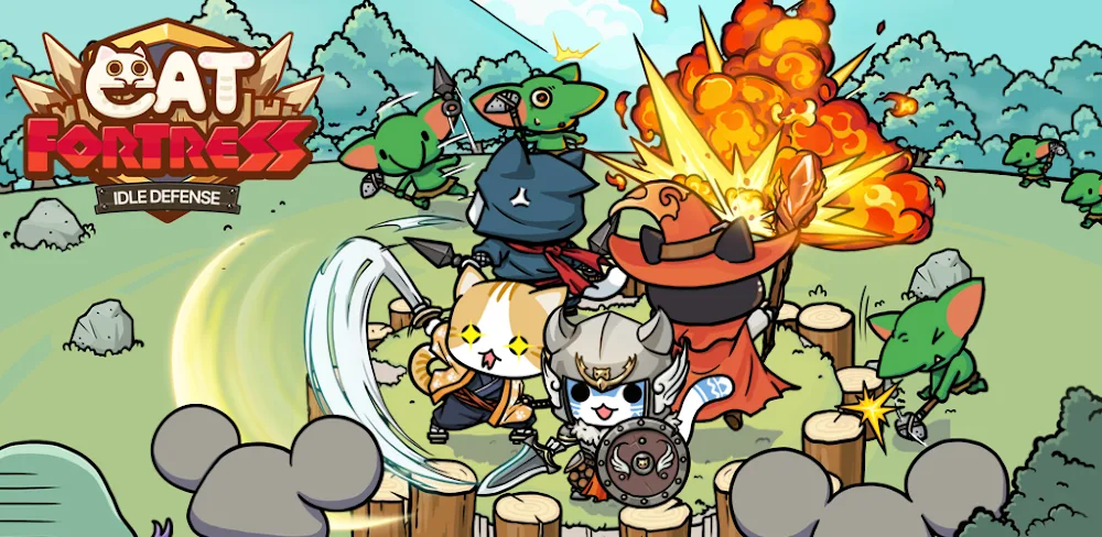 Cat Fortress: Idle Defense screenshot 1