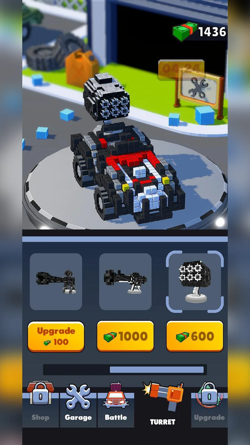 Cars Battle - Voxel Edition screenshot 4