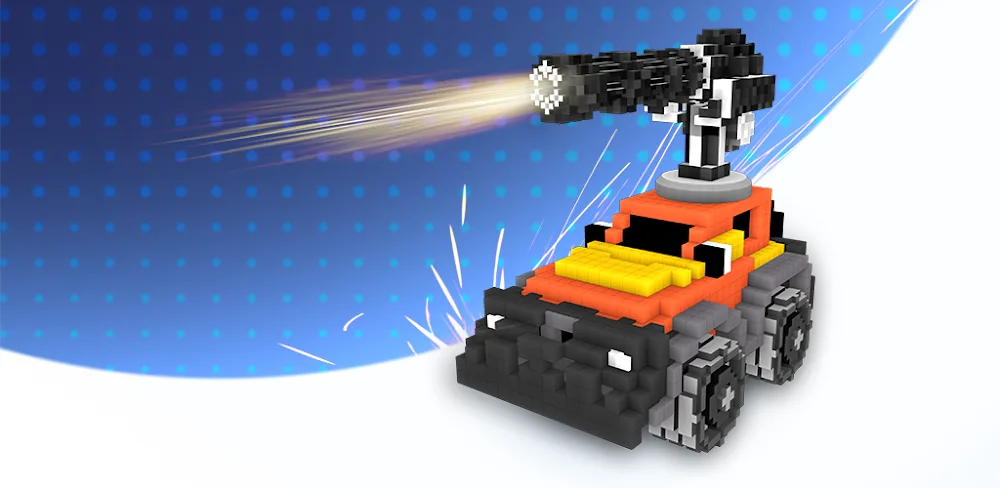Cars Battle - Voxel Edition screenshot 1