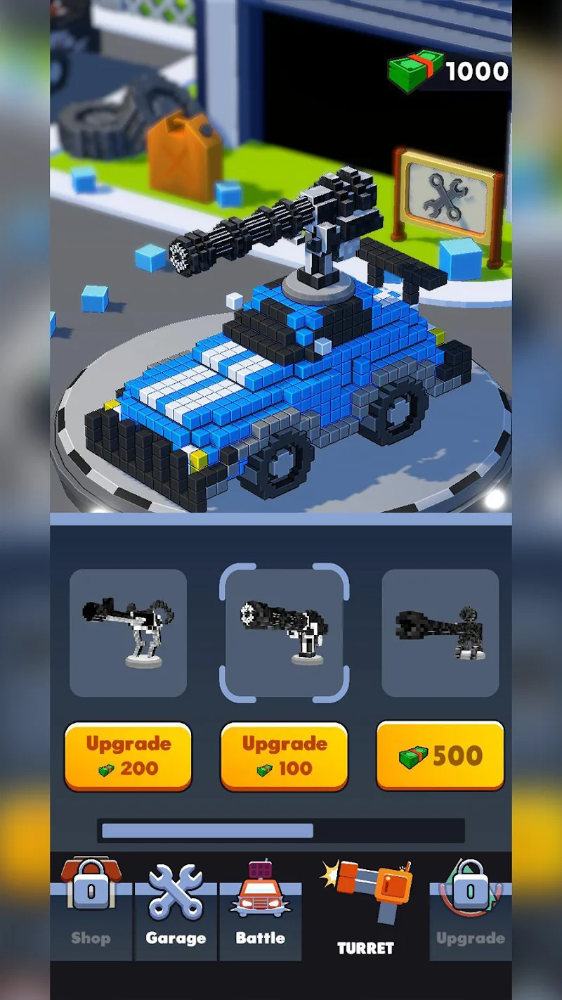 Cars Battle - Voxel Edition screenshot 2