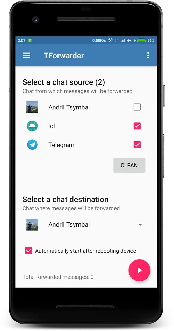 TForwarder - message forwarder screenshot 4