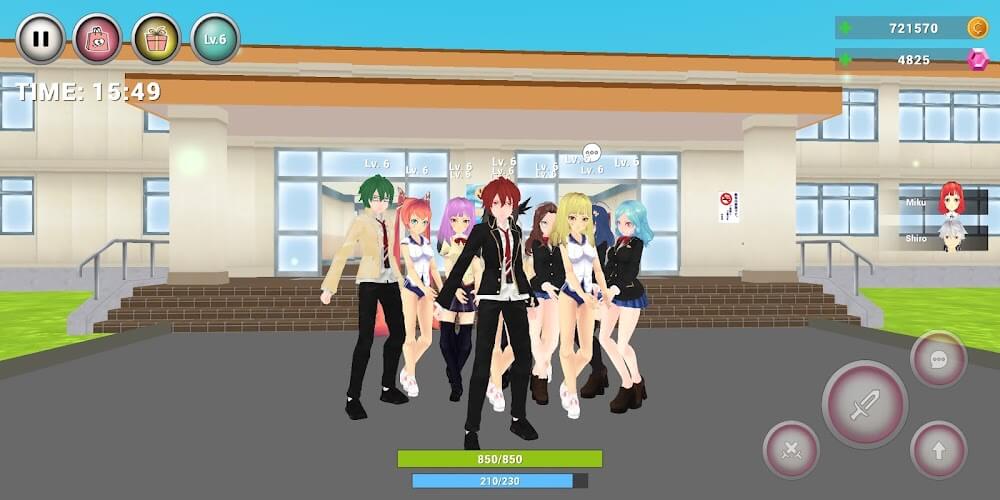 Anime High School Simulator screenshot 2