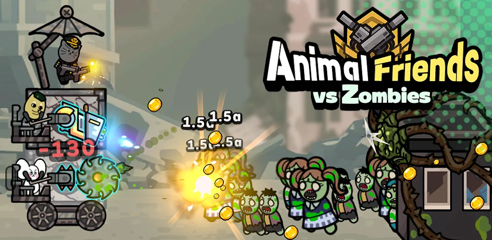 Animal Friends vs Zombies screenshot 1