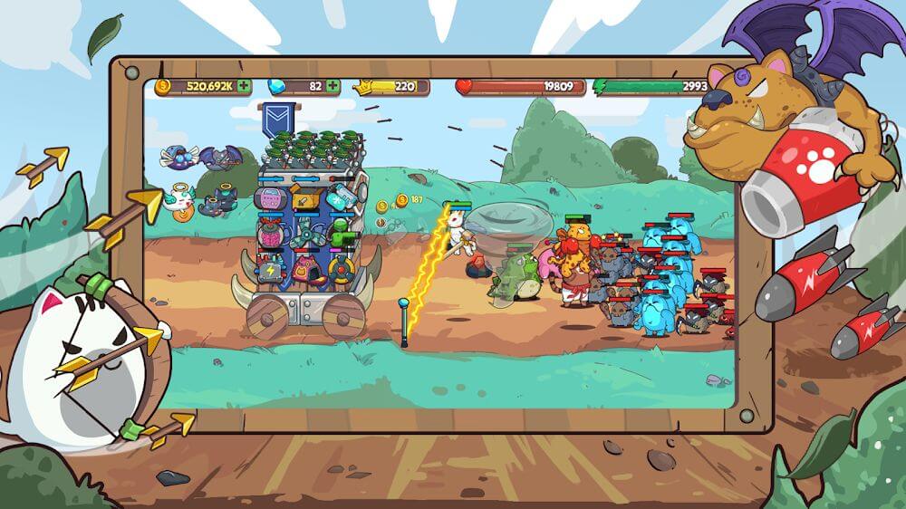CatnRobot Idle Defense Grow TD screenshot 4