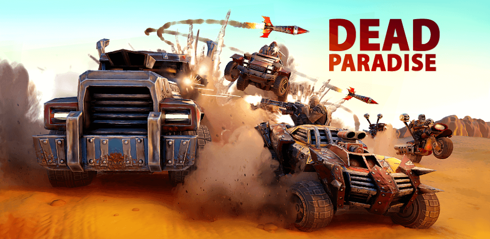 Dead Paradise Car Race Shooter screenshot 1