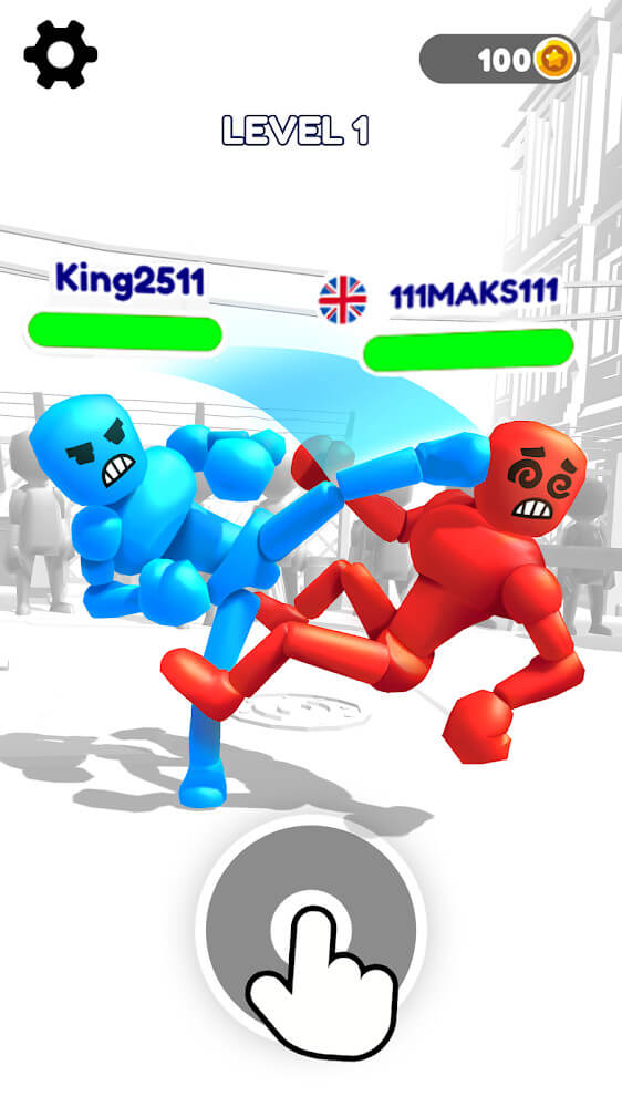 Stickman Ragdoll Fighter: Bash gameplay screenshot 2