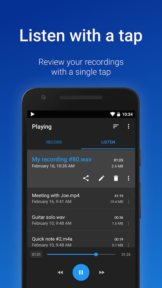 Easy Voice Recorder Pro screenshot 4