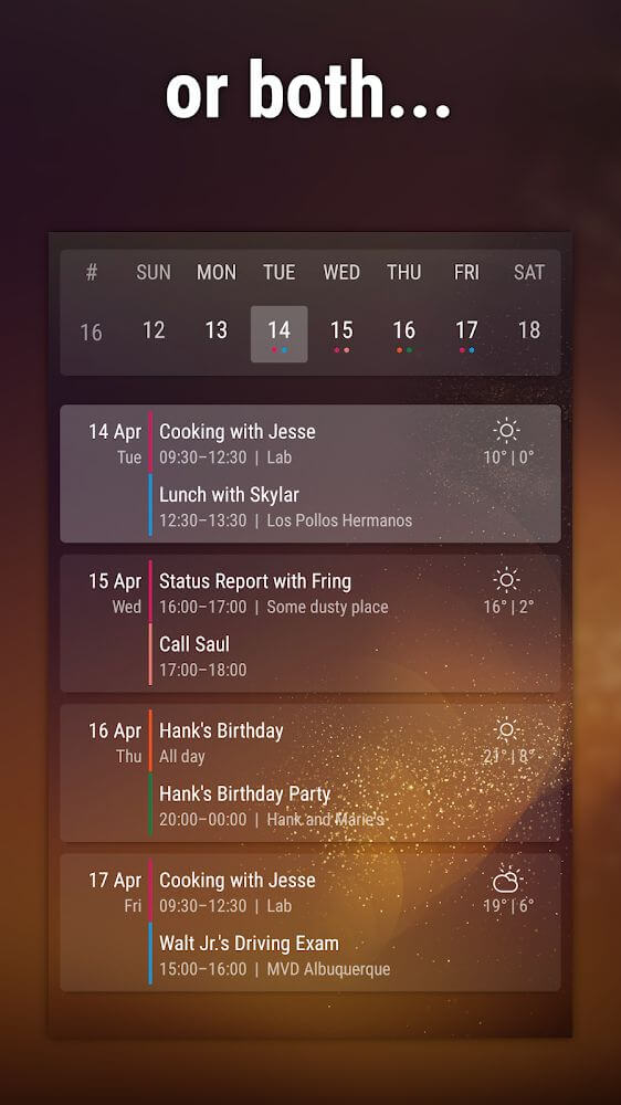 Event Flow Calendar Widget screenshot 5