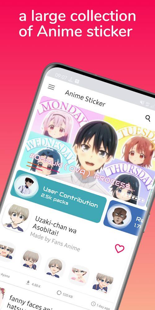 Anime Stickers screenshot 2