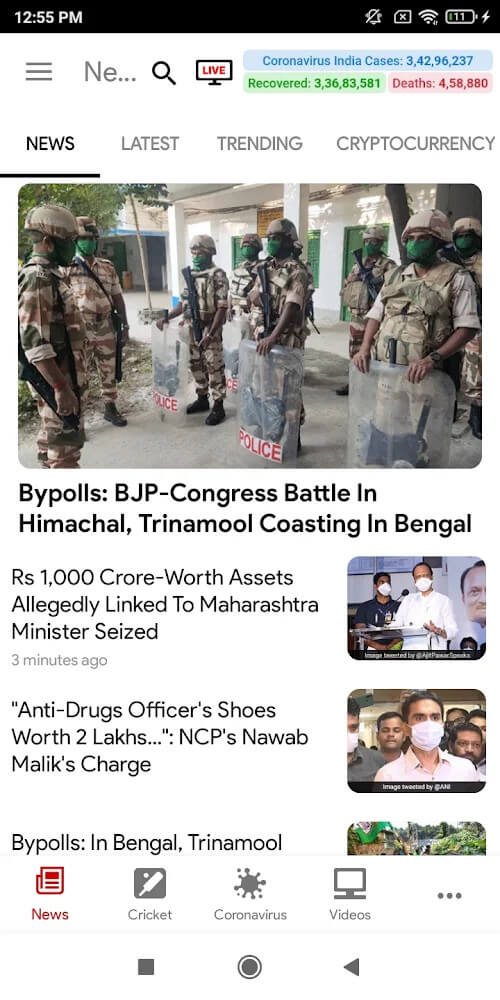 NDTV News screenshot 2