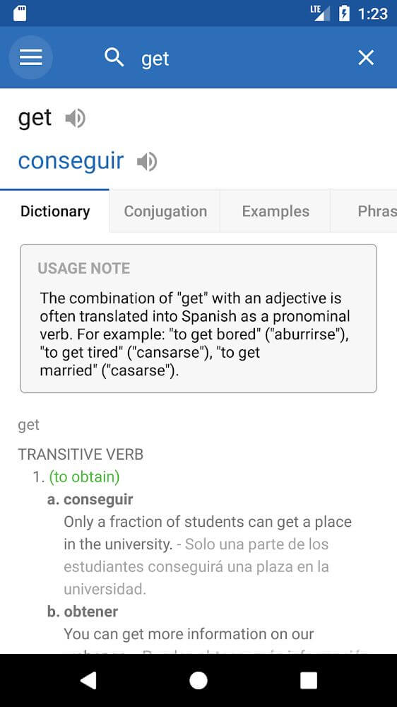 SpanishDict Translator Screenshot 3