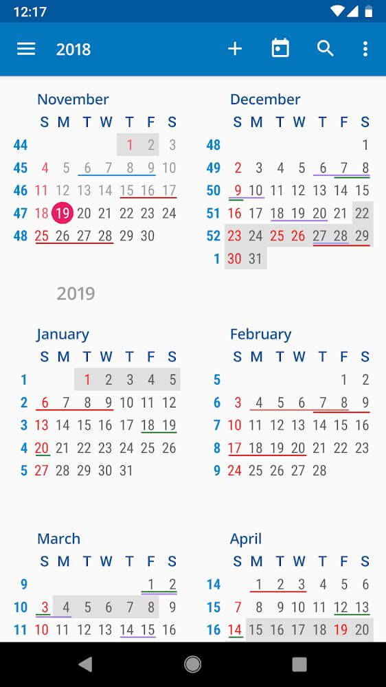 aCalendar+ screenshot 5