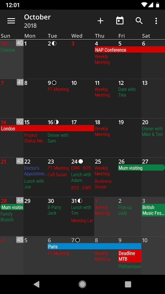 aCalendar+ screenshot 4