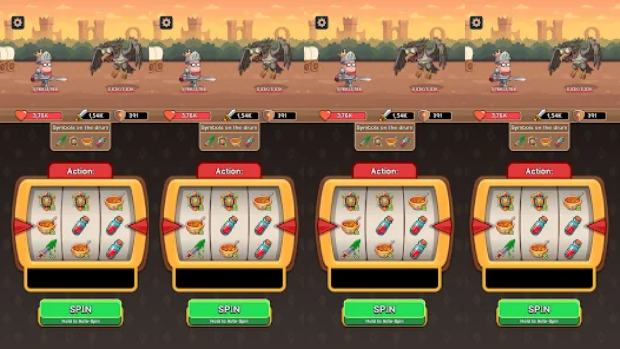 Lucky knight: spin idle rpg screenshot 1