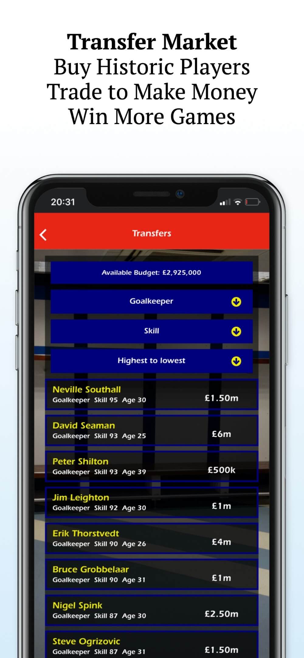 Retro Football Management screenshot 6