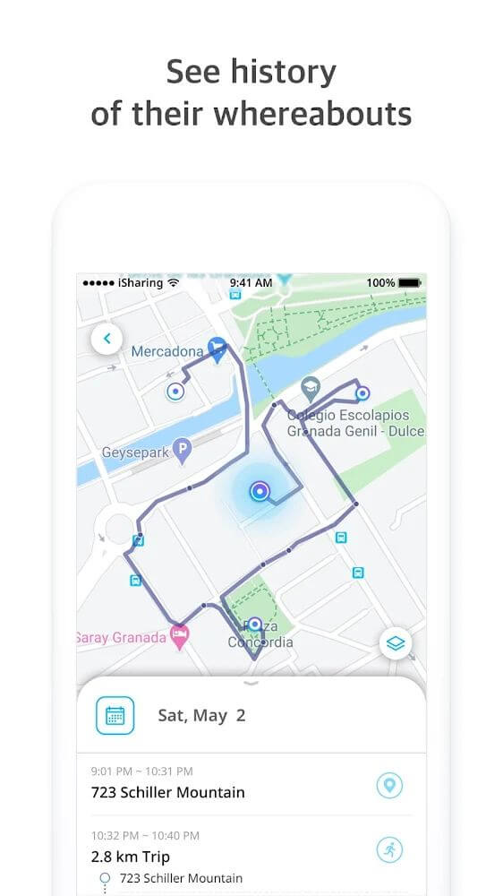 iSharing: GPS Location Tracker screenshot 4