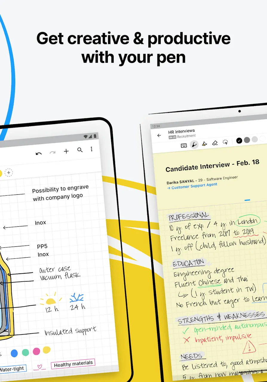 MyScript Notes for Students app preview 6