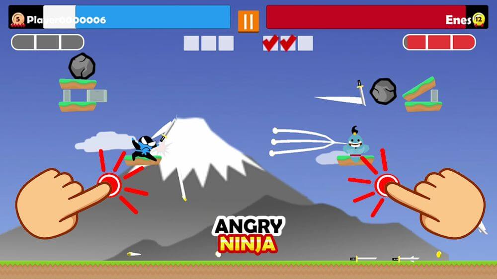 Jumping Ninja Party 2 Player Games screenshot 3