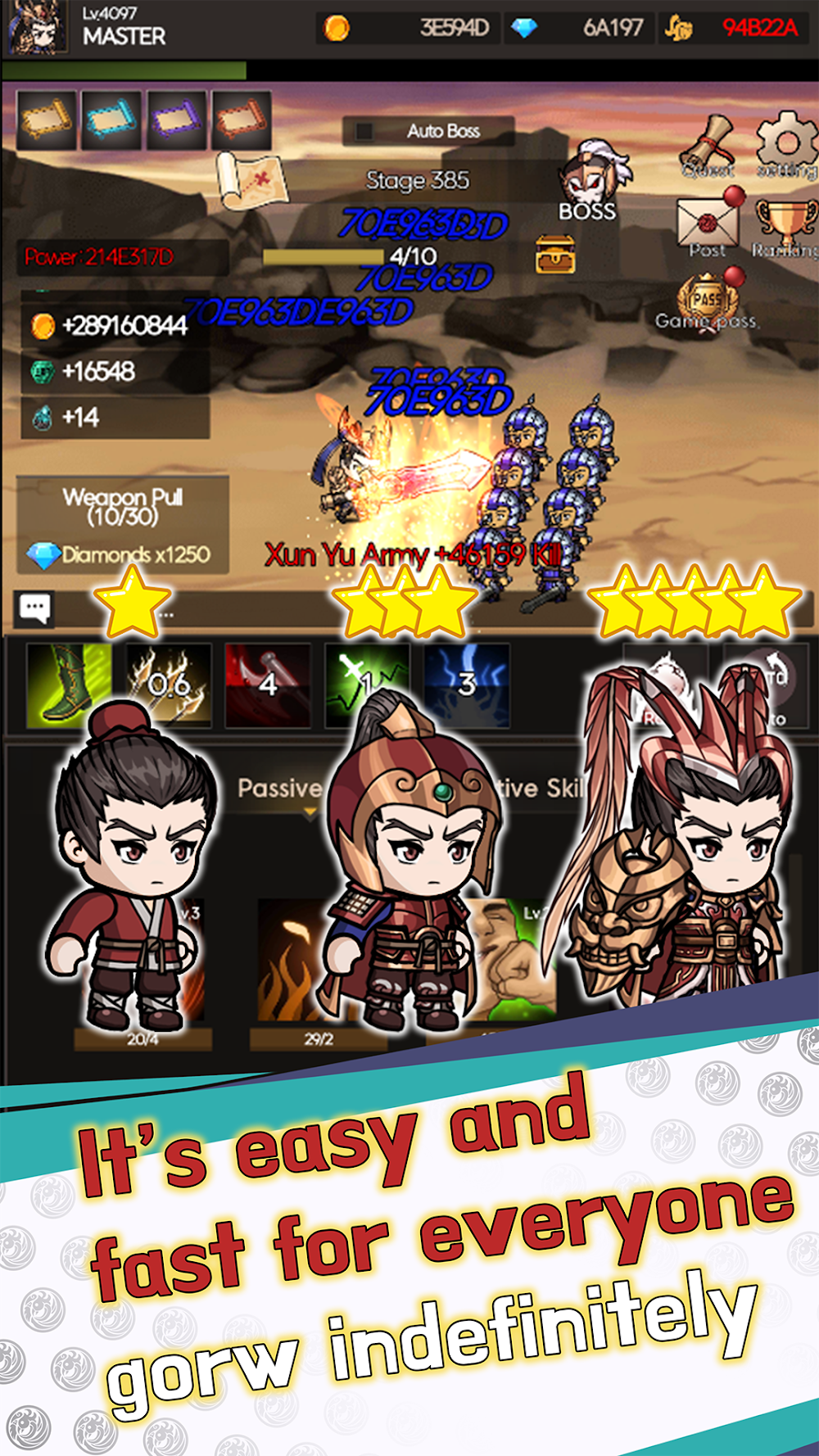 Legend Of CaoCao Idle RPG screenshot 3