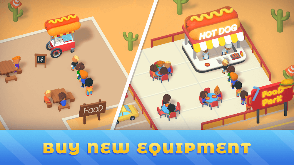 Idle Food Park Tycoon screenshot 3