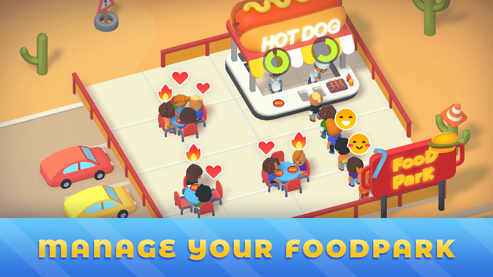 Idle Food Park Tycoon screenshot 2